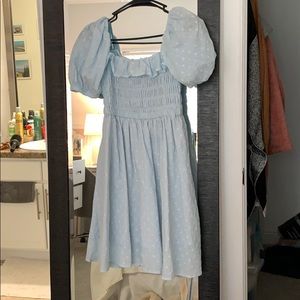 Sundress Blue Women’s S/M Dress Peasant top